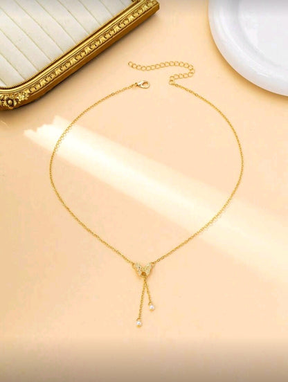 Butterfly Pearl Necklace